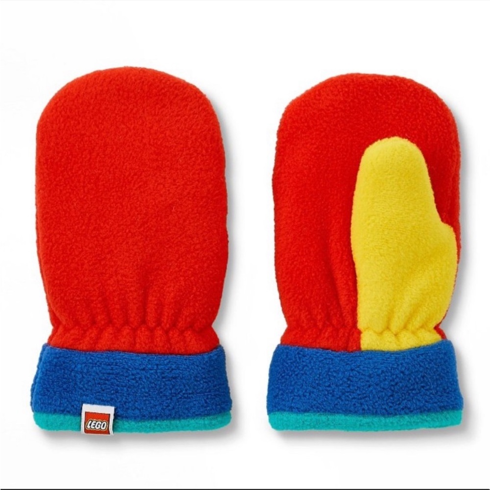 NWT Baby Color Block Fleece Mittens - LEGO® Collection x Target